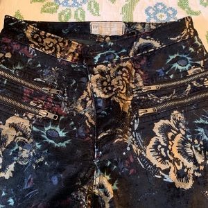 Free people high waisted velvet pants 6